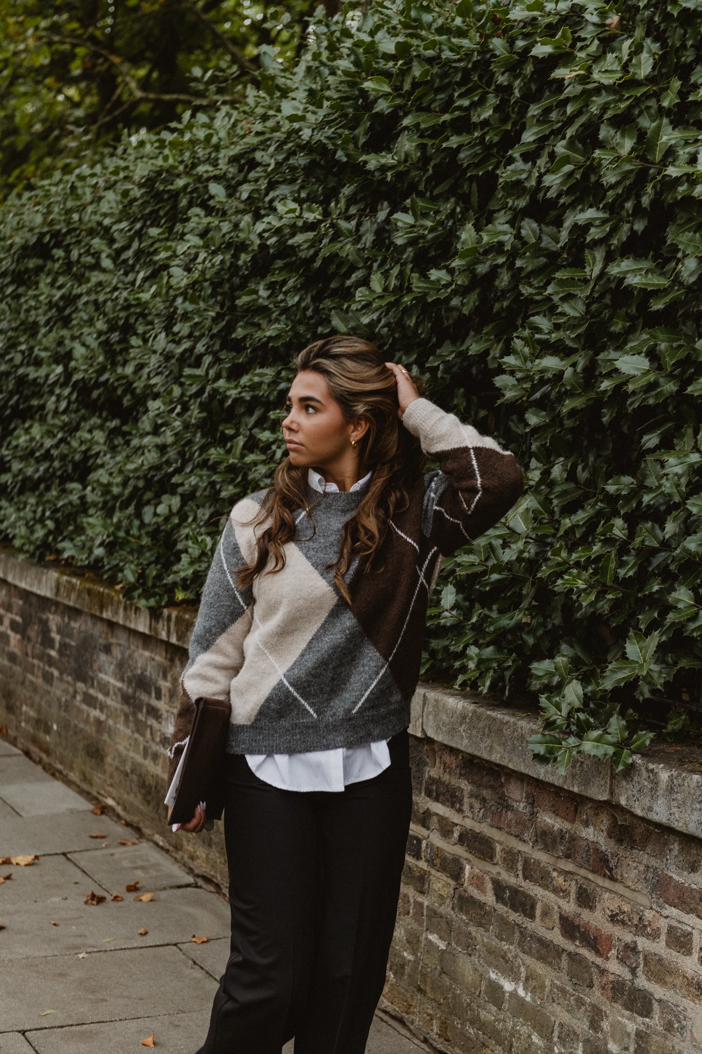 AWRINA Pullover - Medium Grey Melange